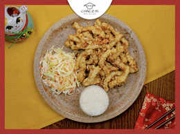 Kalmary na Maśle Czosnkowym