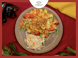 Ryż Smażony z Kaczką i Warzywami