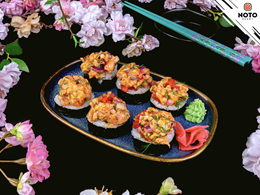 Futomaki Tatar z Łososia (na wierzchu)